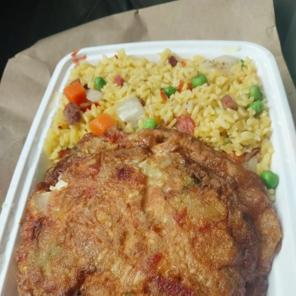 Roast Pork Egg Foo Young 叉烧元蛋